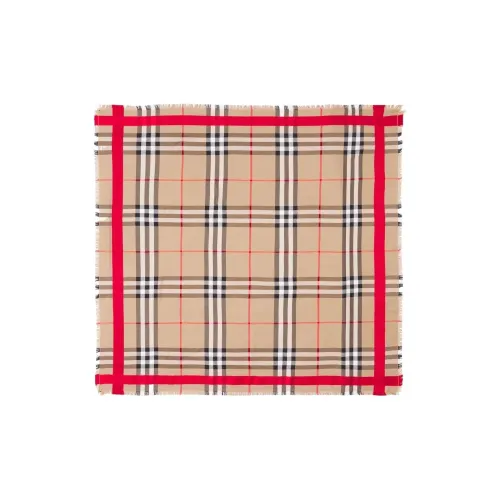 Burberry Шарфы из шерсти Wool Knit Светло-янтарный Унисекс