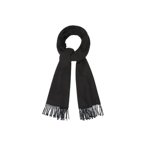 BALLY Вязаные шарфы Черный Эбеновый Мужской