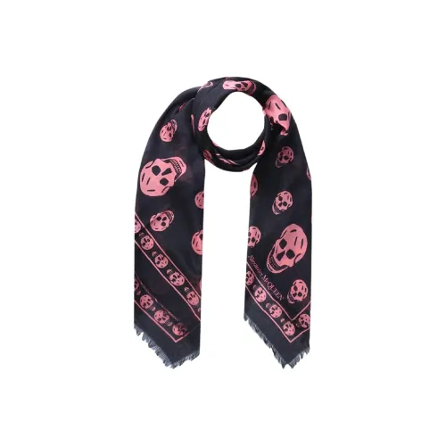 Alexander McQueen Шелковые шарфы Черный Женские