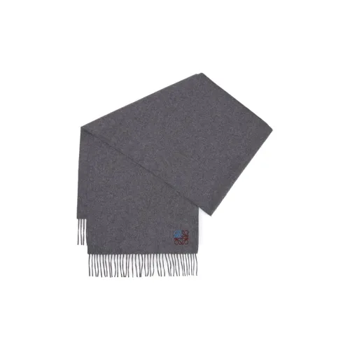 LOEWE Anagram Вязаные шарфы Унисекс Серый