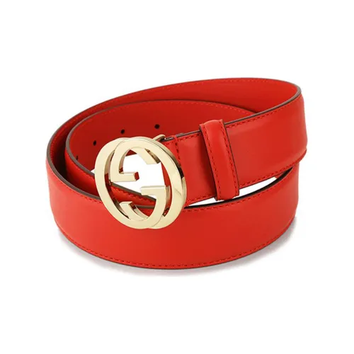 GUCCI Smooth Clasp Кожаные ремни Унисекс Ширина 4CM