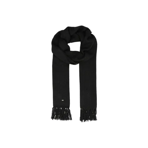 SAINT LAURENT Вязаный шарф Черный Унисекс