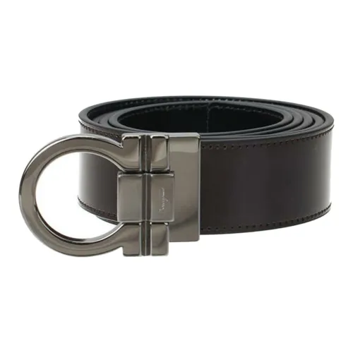 Ferragamo Ремни из коровьей кожи Мужской Черный Ширина 3 см