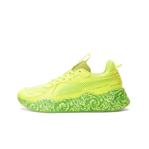 PUMA RS X Low Топ Casual Мужской Неоново-зеленый