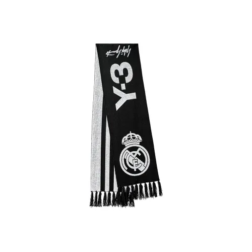 Y 3 Real Madrid Вязаные шарфы Черный Унисекс