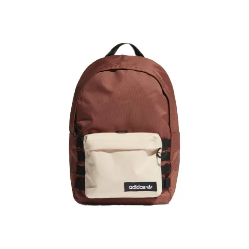 Adidas Originals Polyester Backpack Unisex Multicolor Brown