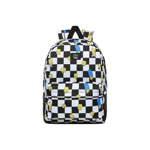 VANS Old Skool Collection Рюкзаки Черно-белая шахматка Унисекс