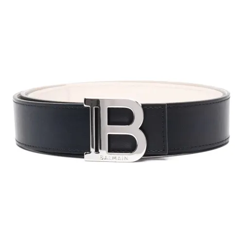 BALMAIN Ремни из коровьей кожи, черные, мужские