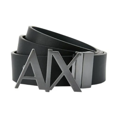 ARMANI EXCHANGE Ремни из коровьей кожи, черные, мужские