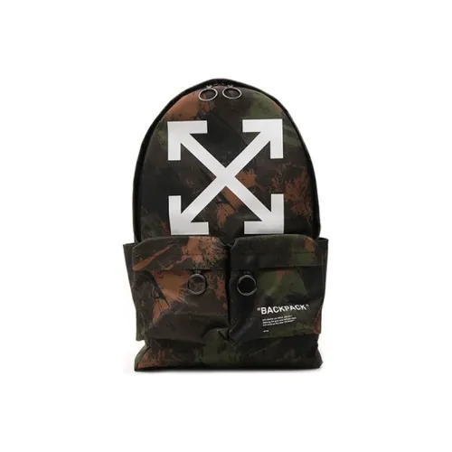OFF Белый Нейлон с Полиэстер Рюкзак Унисекс Камуфляж