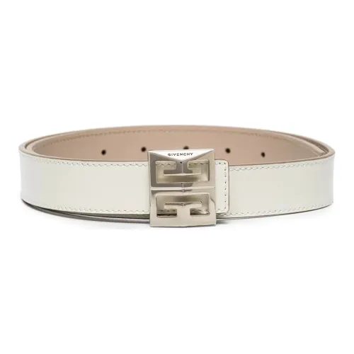 Givenchy Телячья кожа Кожаные ремни Унисекс Белый Ширина 2,6 см