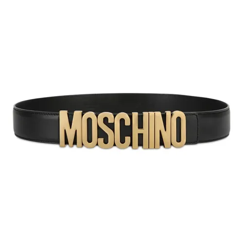 MOSCHINO Кожаные ремни, черные, женские