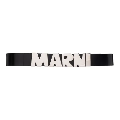 MARNI Кожаные ремни, черный, унисекс