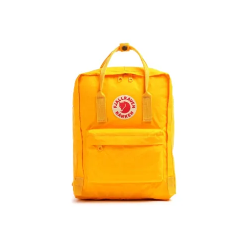Fjallraven Kanken Сумка Рюкзак Виниловый Ярко-Желтый Женский