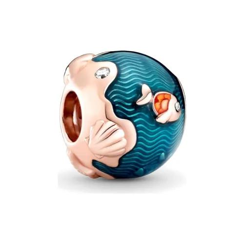 Pandora Медный Серебряный Сплав Синтетический Драгоценный камень Ювелирные аксессуары Синий Женские