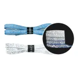 Белый Пейсли 3M Светоотражающие Шнурки*2 + Градиентный Лазурь далёкого неба Пейсли 3M Шнурки*2