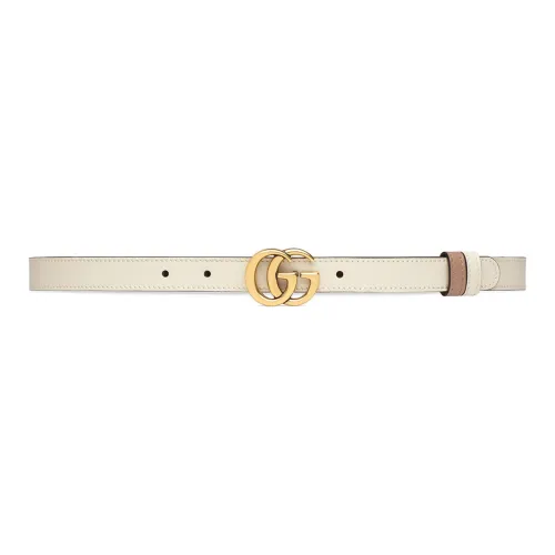 GUCCI Double G Marmont Reversible Smooth Clasp Leather Belts Women's Width 2cm GUCCI Double G Marmont Двусторонний плавная застежка кожаные ремни женский ширина 2 см