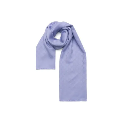 GUCCI Кашемировые вязаные шарфы Розовый Фиолетовый Унисекс