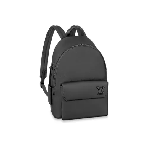 LOUIS VUITTON Aerogram Телячья кожа с рельефом Рюкзак Унисекс Черный