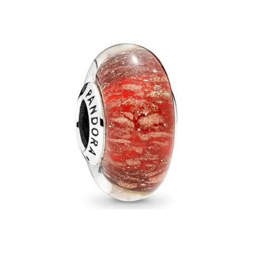 Pandora Sterling Silver 925 пробы Murano стекло Ювелирные аксессуары Красный/Серебряный Женские