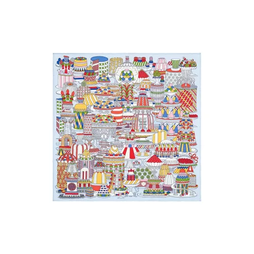 HERMES Шелковые шарфы для женщин многоцветные