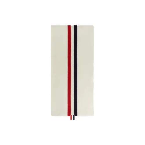 THOM BROWNE Шарфы из шерсти, унисекс, белый