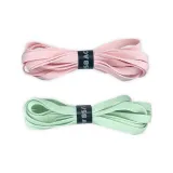 Плоская подошва Tender зеленого цвета, шнурки 1 упаковка + Плоская подошва Мясо, пудра, шнурки 1 пара