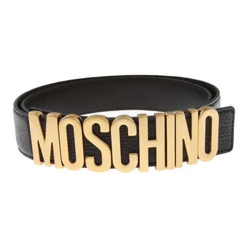 MOSCHINO Кожаные ремни Мужской Черный