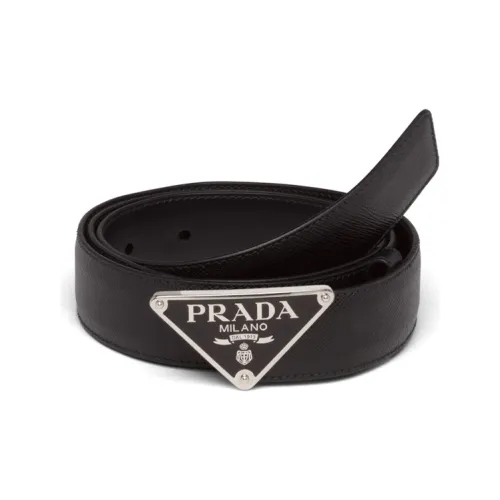 Prada Saffiano Кожаные ремни Унисекс