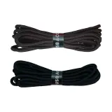 Темно-кофейные круглые шнурки 1 пара + черные круглые шнурки 1 пара