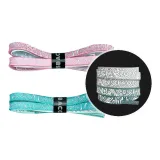 Gradient Светло-Розовый Пейсли 3M Шнурки*1 пара + Gradient Мятно-Зеленый Пейсли 3M Светоотражающие Шнурки*1 пара