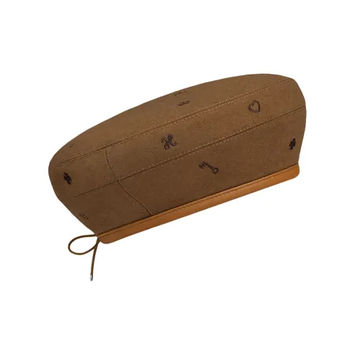 HERMES Кашемир Береты Коричневый Женские