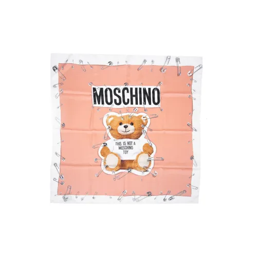 MOSCHINO Шелковые шарфы Розово-белый Женские
