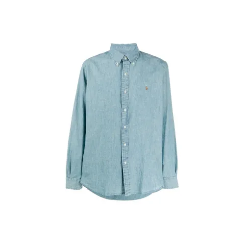 Polo Ralph Lauren Рубашка Мужская Светло-Синяя