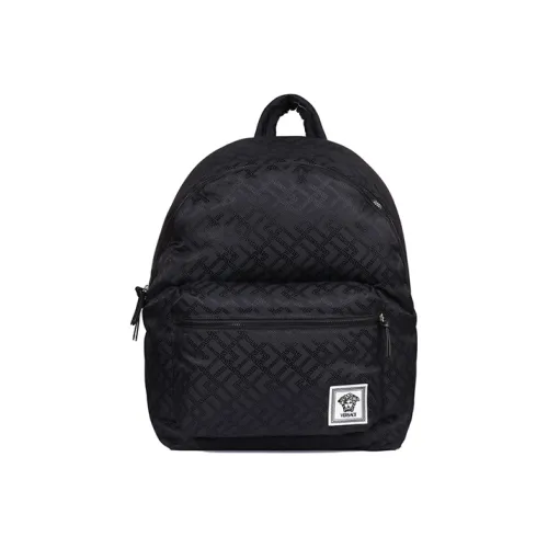 VERSACE Ткань Рюкзак Мужской Синий Черный