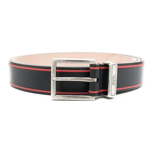 Ремни Alexander McQueen из коровьей кожи, черные, мужские