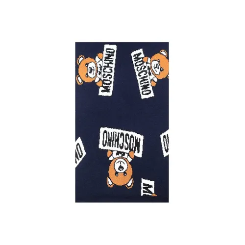 MOSCHINO Шерсть Шали Темно-синий Унисекс
