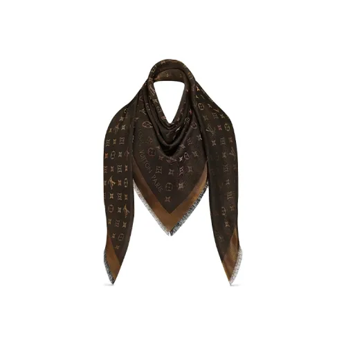 LOUIS VUITTON Монограмма Шерсть Палантины Женские