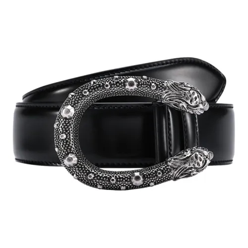 GUCCI Кожаные ремни, черного цвета, унисекс