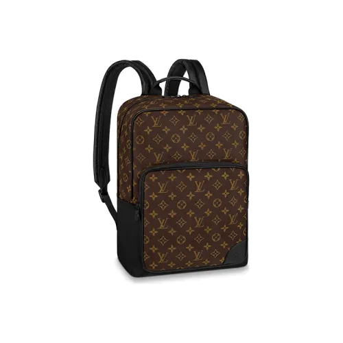 LOUIS VUITTON Холст и кожа Рюкзак Стандартный Мужской Коричневый