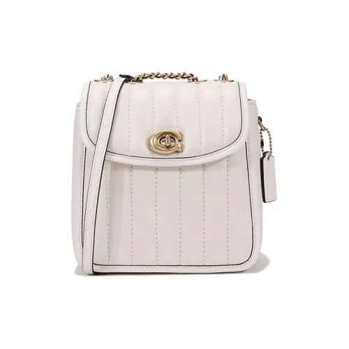 COACH Кожа Сумка через плечо Рюкзак Маленький Женская Белая