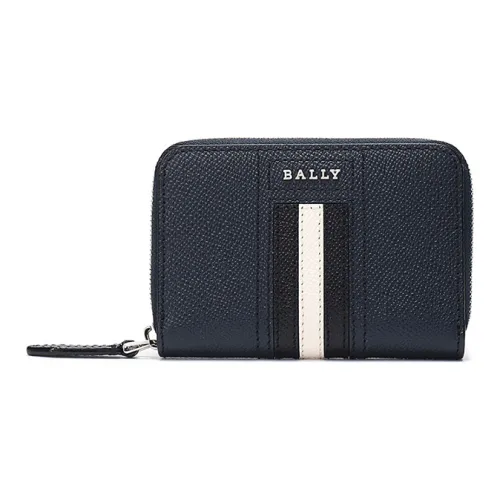 BALLY Коровья кожа Монетница Кошелек Мужской Жадеит Синий Черный