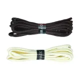 Темно-коричневый круглый шнурок 1 упаковка + экрю круглый шнурок 1 пара