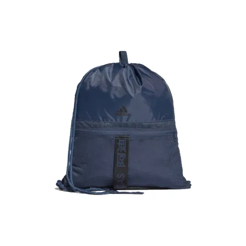 Adidas Полиэстер Шнурок Сумка Рюкзак Стандартный Унисекс Темно-синий