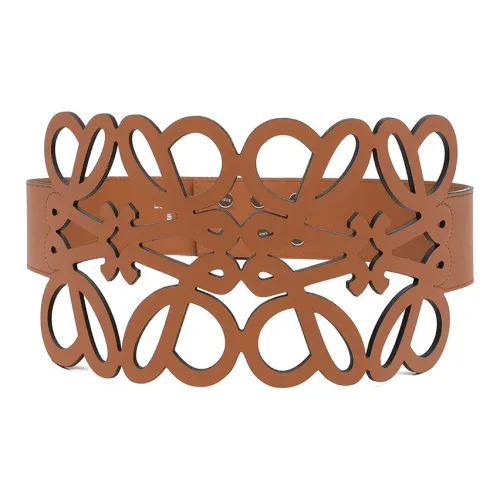 LOEWE Ремни из коровьей кожи, коричневые, женские