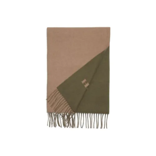 COACH Вязаные шарфы Унисекс Коричневый Зеленый
