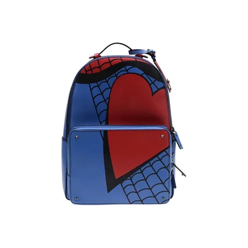 Valentino Рюкзак из коровьей кожи женский синий