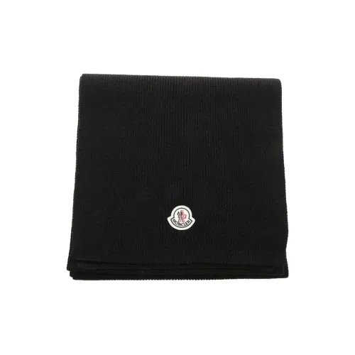 Moncler Шерсть Вязаные Шарфы Мужской Черный