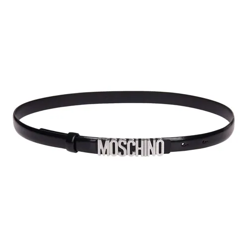 MOSCHINO Кожаные ремни, черные, женские