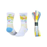 TMFC Пэчворк Colorblock Шнурки 1 Упаковка + Многоцветные Pixel Спортивные носки Универсальный размер 1 Пара